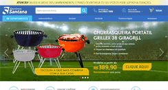 Desktop Screenshot of eletronicasantana.com.br