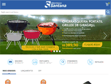 Tablet Screenshot of eletronicasantana.com.br